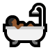 🛀🏾 person taking bath: medium-dark skin tone display on Windows